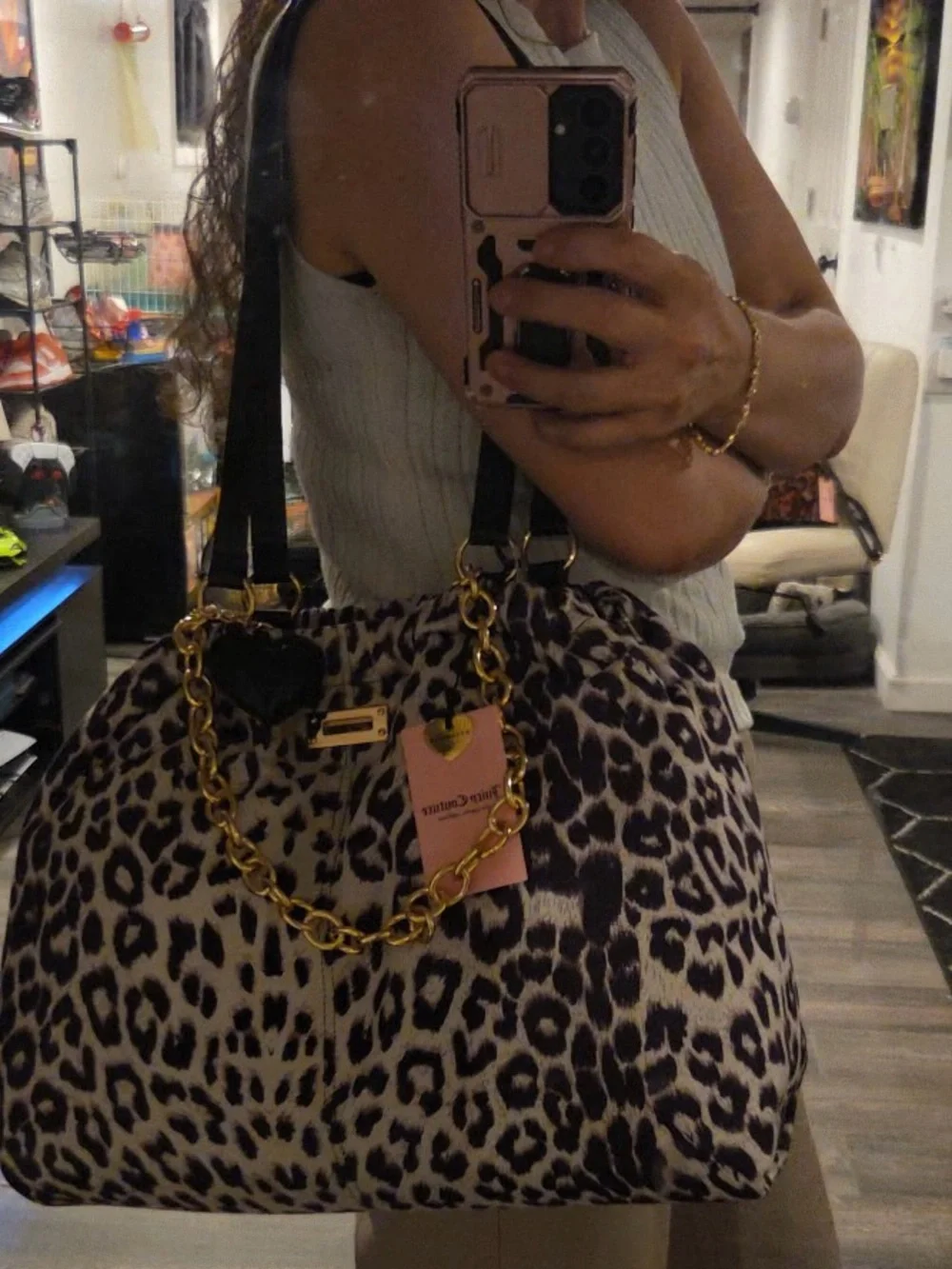 NEW Juicy Couture Fashionable Juicy Tote in Snow Leopard #juicycouture